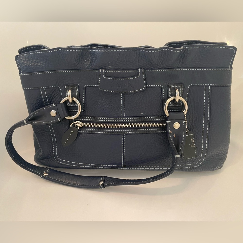 Coach navy blue bad, Penelope style #14686